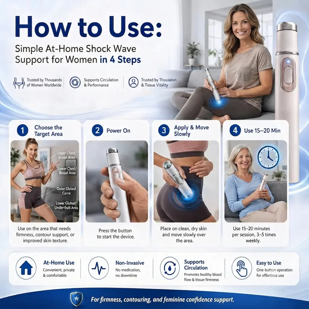 LUMIVO™ Advanced Acoustic Shockwave Therapy System✅Restores breast and gluteal firmness, revitalizes intimate tissue, and provides deep-target relief for muscle pain, joint stiffness, and tendon discomfort.